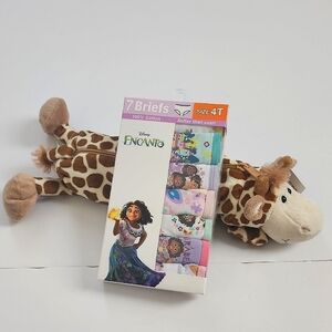 NWT, Disney Encanto Girl 7-Pack Briefs, Underwear Multicolor Comfy Soft, sz 4T